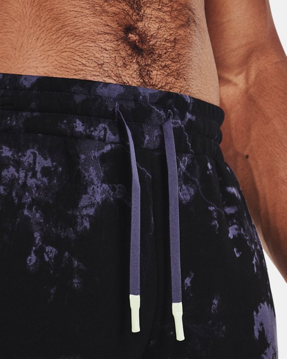Men's Project Rock Rival Fleece Shorts, Black, pdpMainDesktop image number 3
